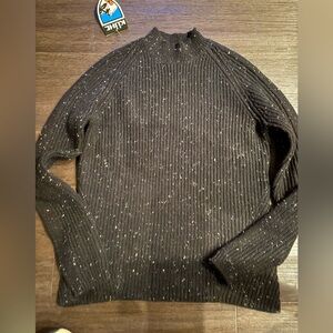 NWT Kuhl Ida Merino‎ blend sweater black/speckle XS